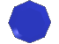 Blue Spinning Octagon